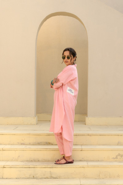 Kamla Set, Pink Linen