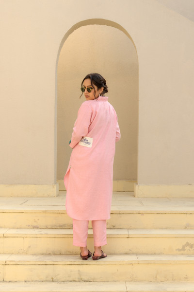 Kamla Set, Pink Linen