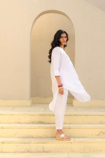 Kamla Set, White  Linen