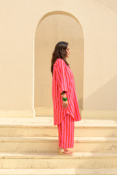 Pinky Set, Soneva Stripe Pink Red