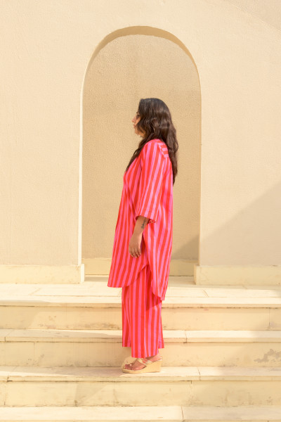 Pinky Set, Soneva Stripe Pink Red