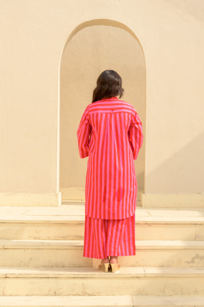 Pinky Set, Soneva Stripe Pink Red