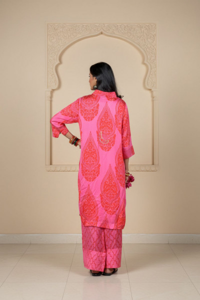 Poonam Suit Set, Emperor Red Pink
