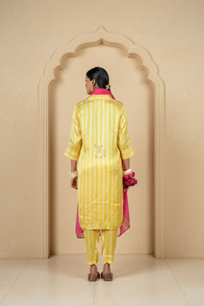 Poonam Suit Set,Soneva Yellow Butter