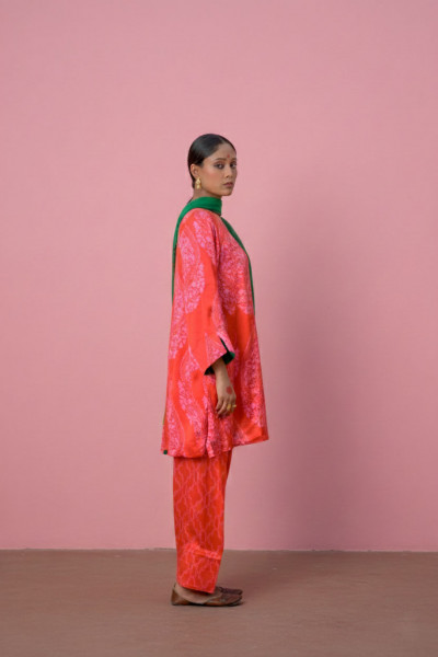 Suman Suit Set,Emperor Pink Red