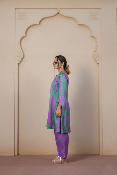 Suman Suit Set,Emperor Purple