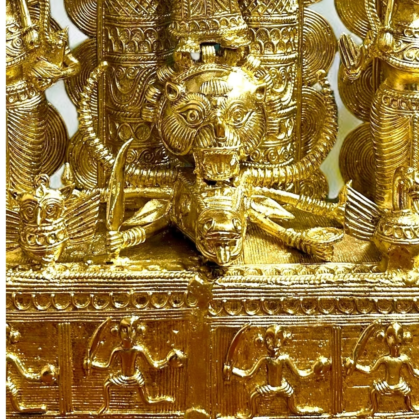 The Divine Assemblage: Handcrafted Dhokra Durga