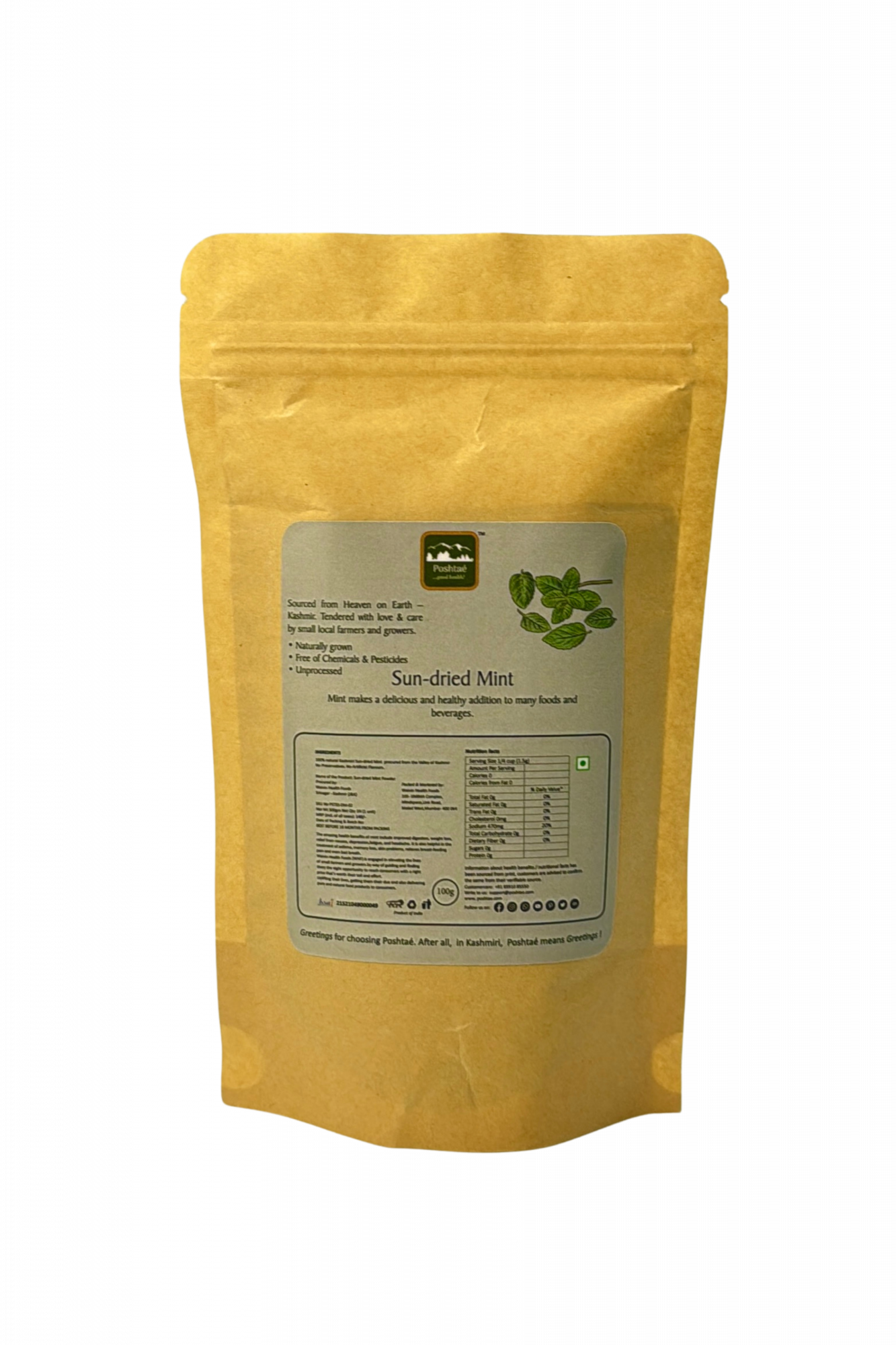 Sun Dried Mint Leaves