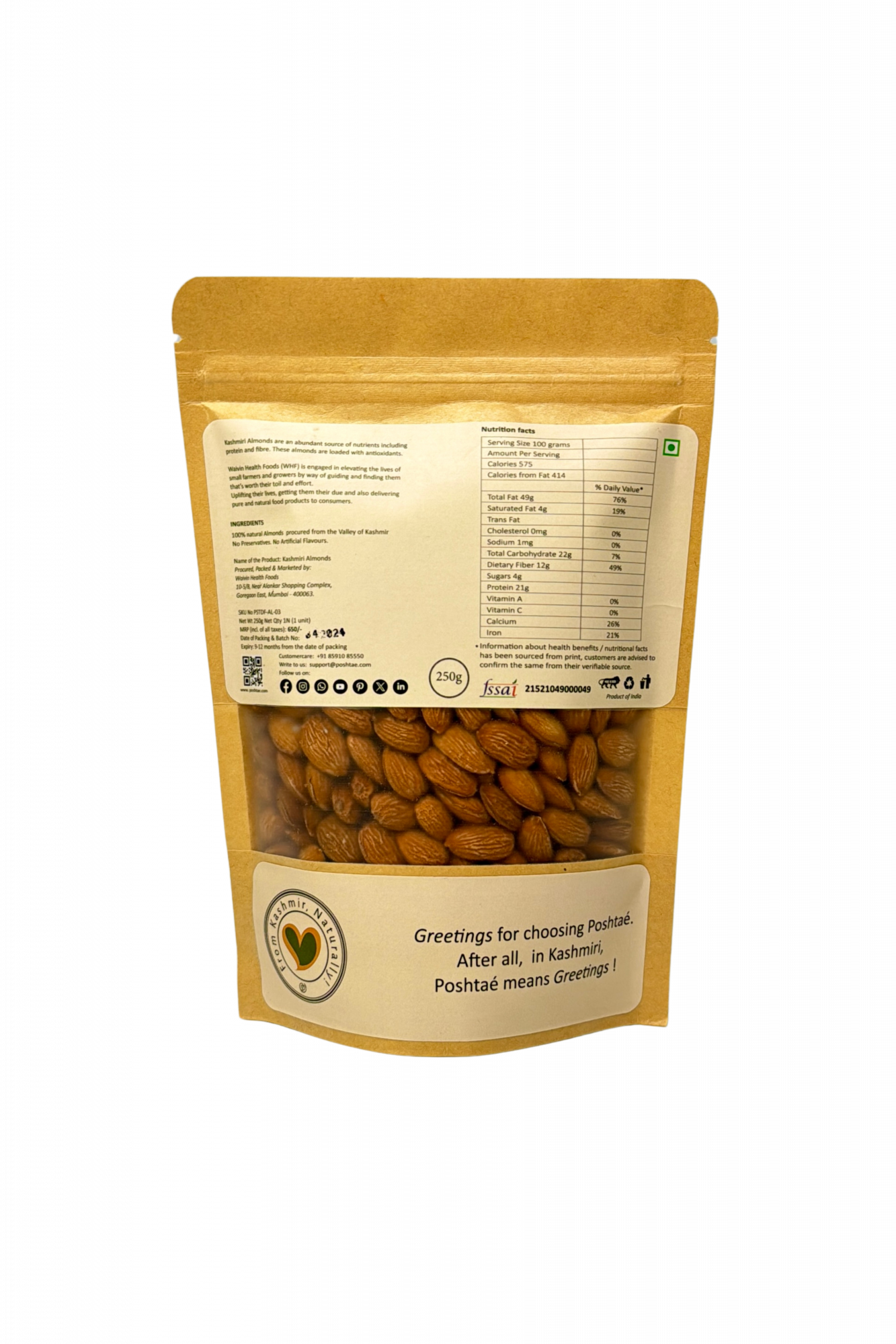 Kashmiri Almonds