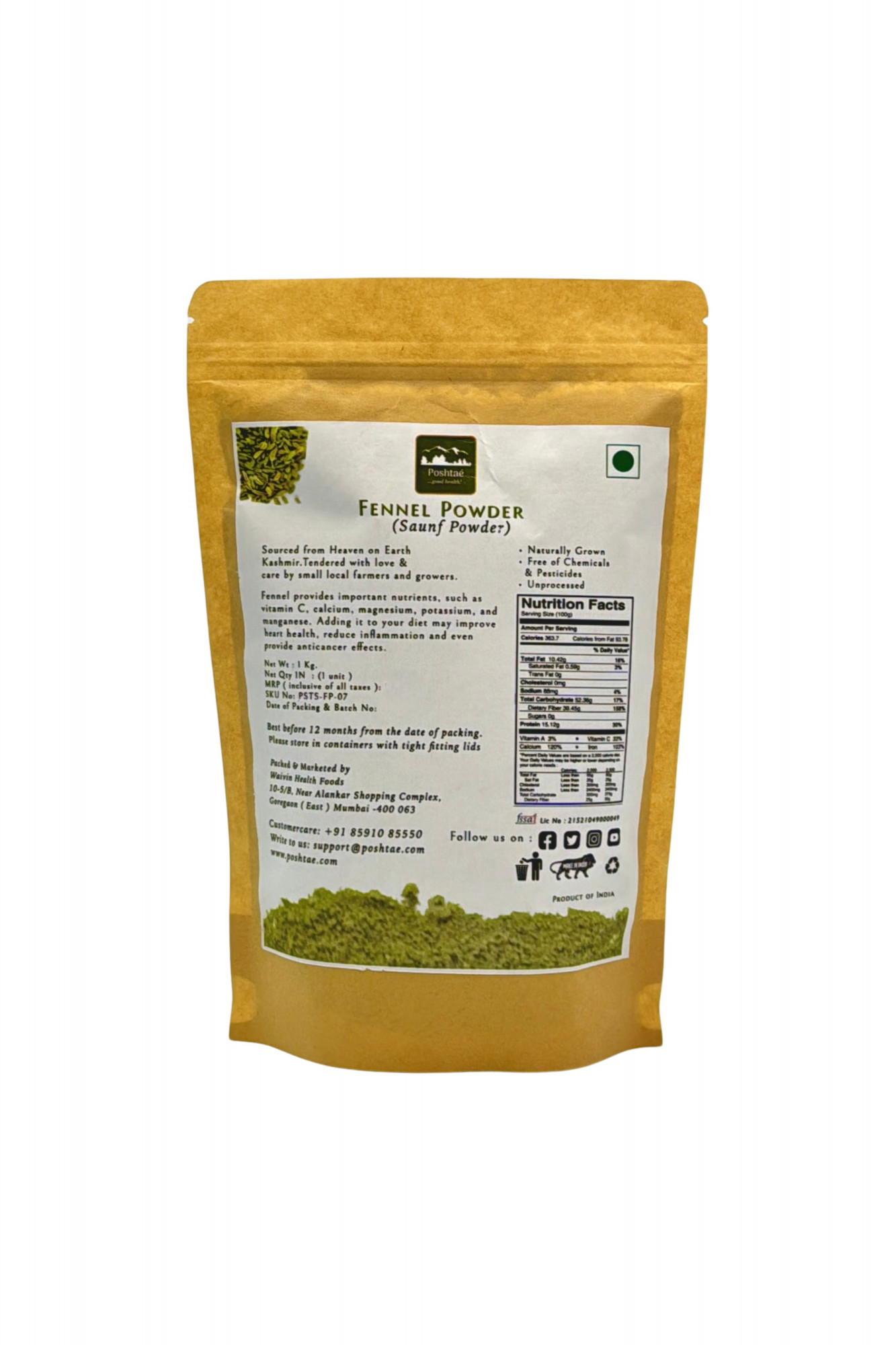 Fennel Saunf  Powder