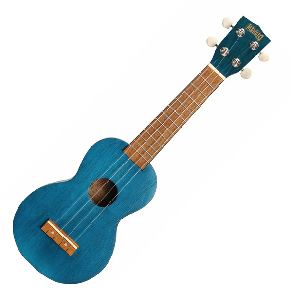 Mahalo MK1TBU Kahiko Series Soprano Blue With Bag Ukulele