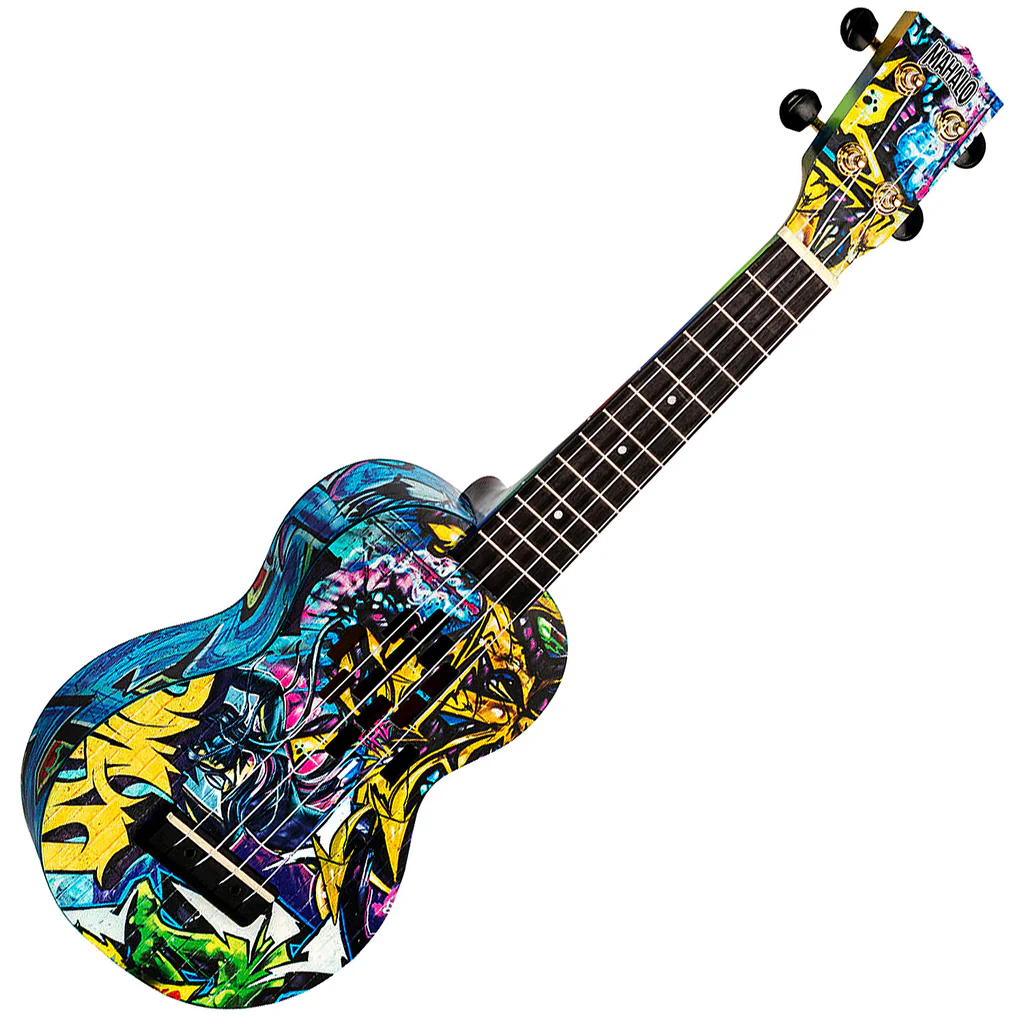 Mahalo MA1GR Art II Series Graffitti Soprano With Bag Ukulele