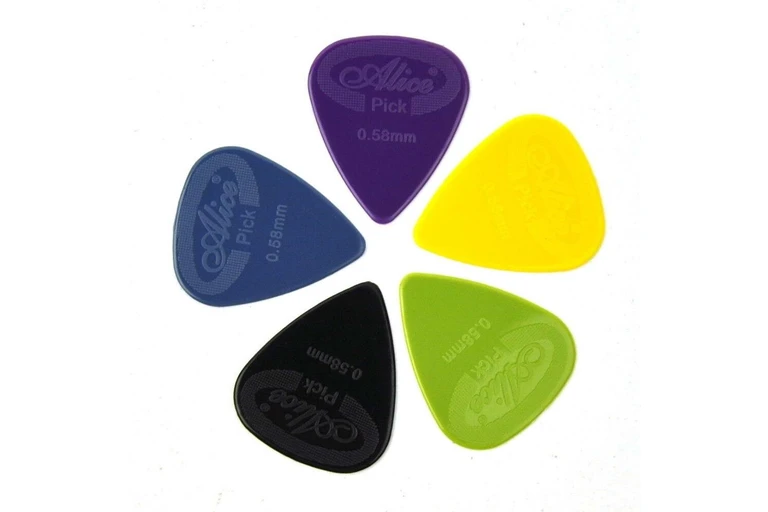 Alice AP-12G-0.58 (PACK OF 12 PIECES) Projecting Grip Nylon Plectrum