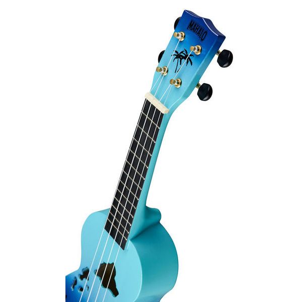 Mahalo MD1HABUB Hawaii Blue Burst Soprano With Bag Ukulele