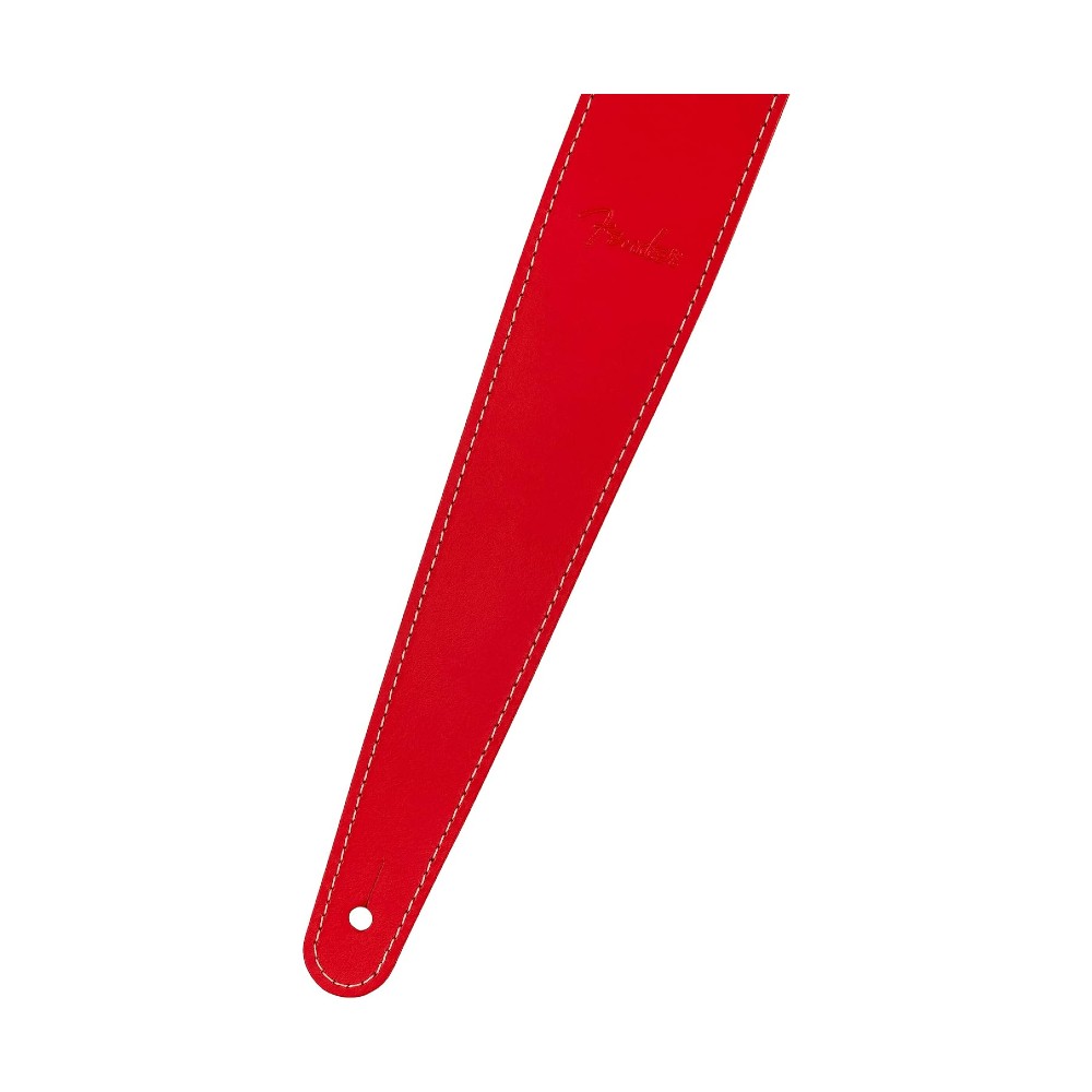 Fender 990642109 Red Essentials Leather Straps.