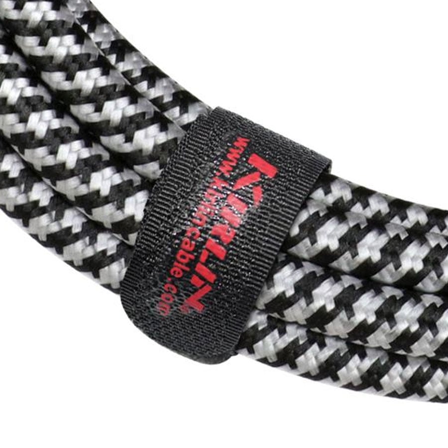 Kirlin IW-241BCG-BKB-10 Original Woven 10 Mtr Black /White Cable