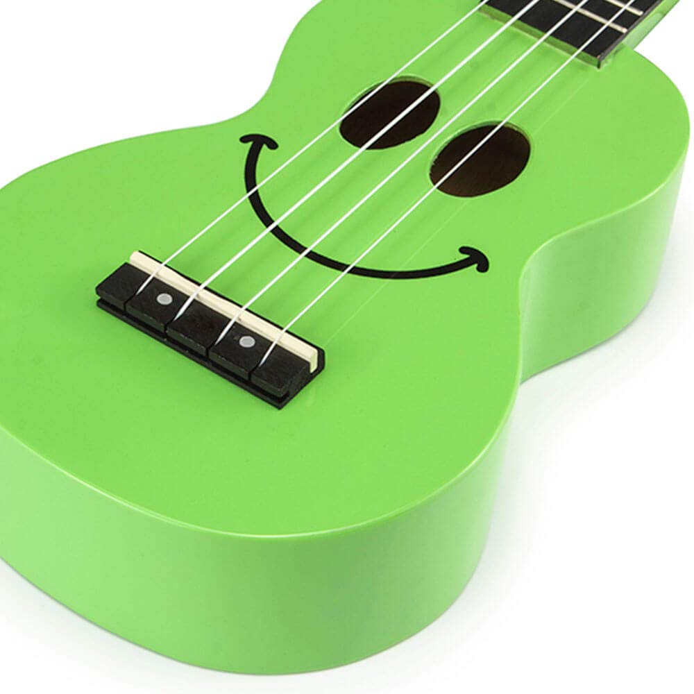Mahalo U-SMILE-GN Series Soprano Green With Bag Ukulele