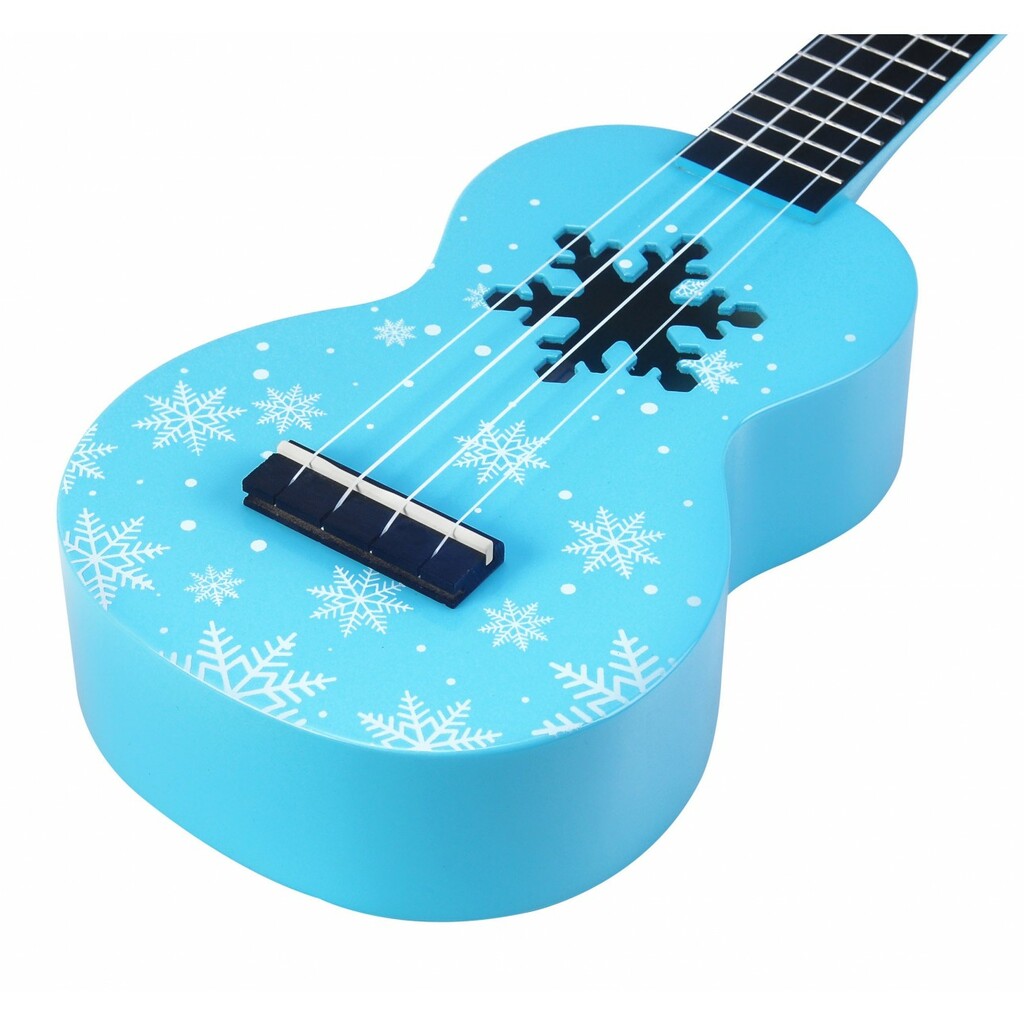 Mahalo MD1SNBU Snow Glacier Blue Soprano With Bag Ukulele