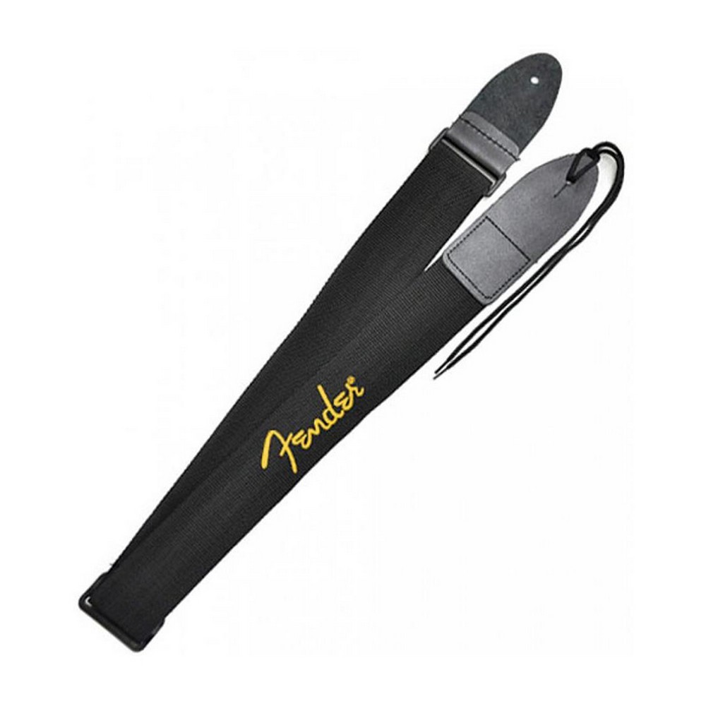 Fender 990662070 BLK/YELLOW Poly Guitar Strap