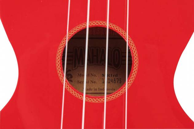 Mahalo MR1RD Rainbow Series Soprano Red With Bag Ukulele