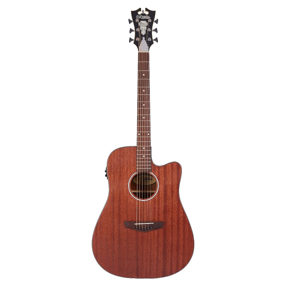 D'Angelico DAPLSD500MAHCP Premier Series Bowery LS Natural Mahogany Satin Electro-Acoustic Guitar