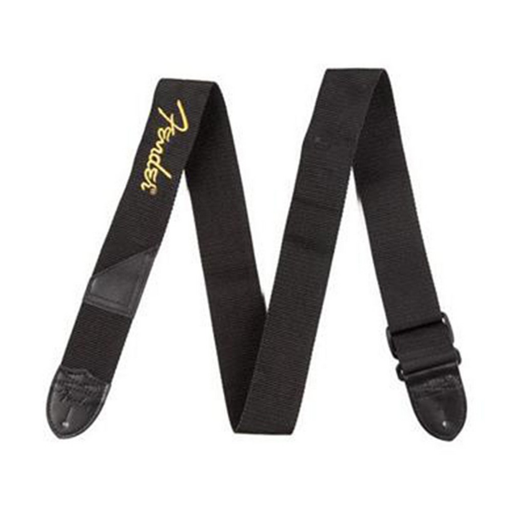 Fender 990662070 BLK/YELLOW Poly Guitar Strap