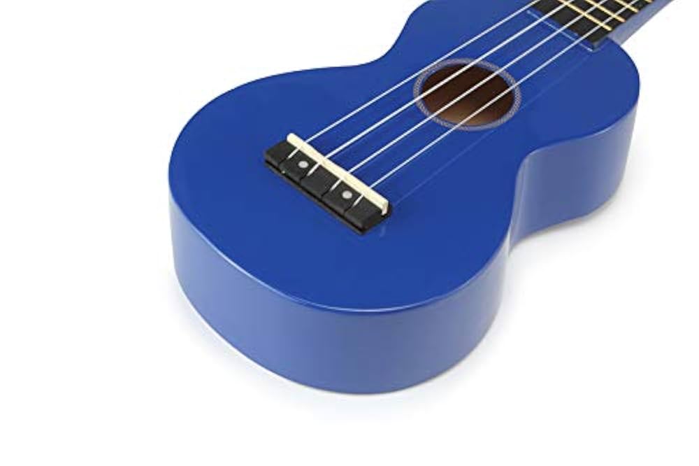 Mahalo MR1TBR Rainbow Series Soprano Trans Blue With Bag Ukulele