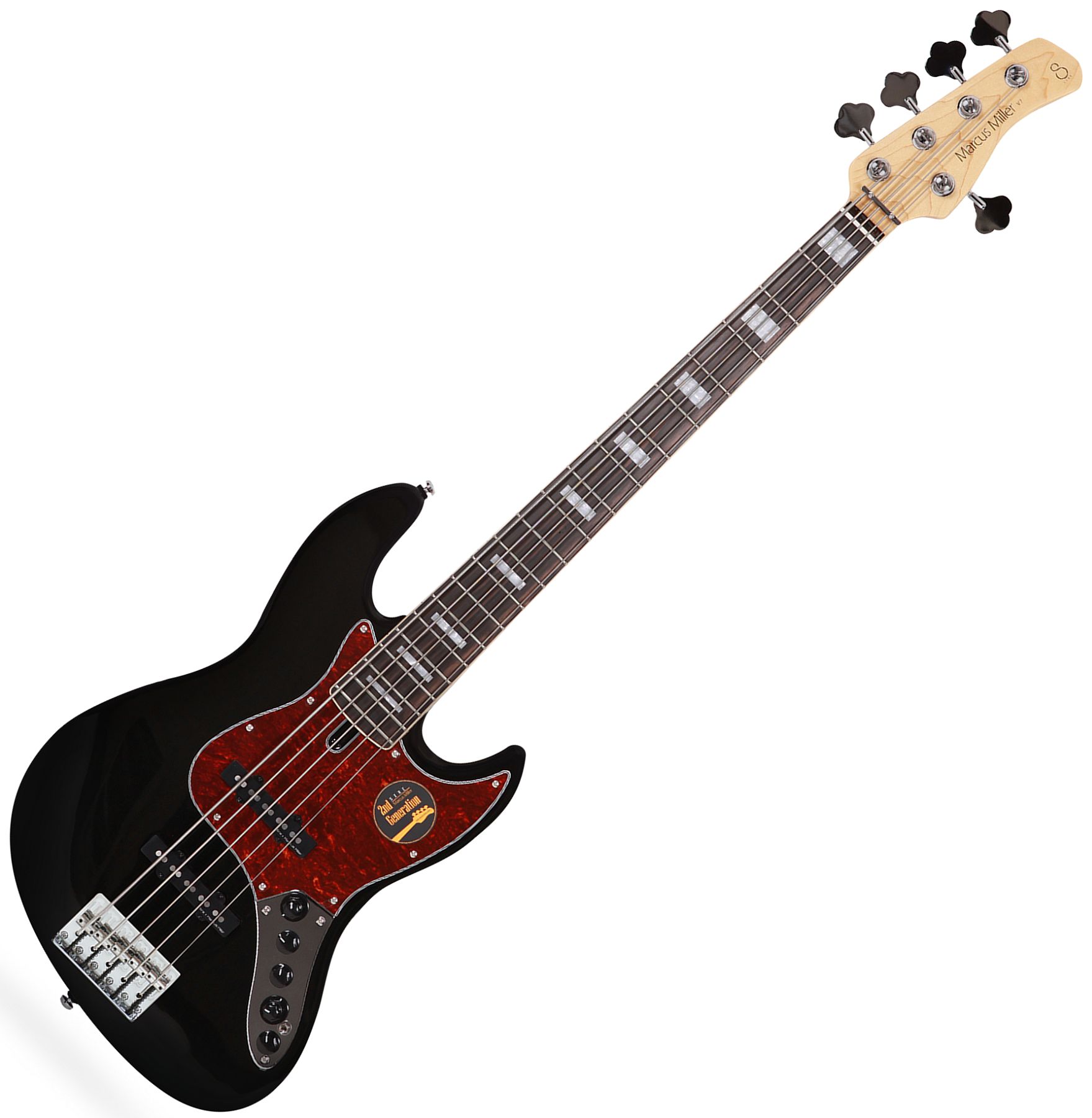 Sire V7 Alder-5 BK V7 Series 5 String Alder Black Bass Guitar