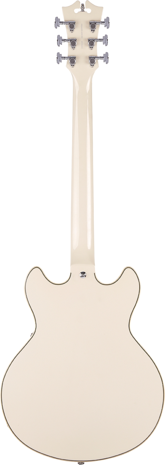 D'Angelico DAPMINIDCCMPCSCB Hollow Premier Mini DC Stopbar Champagne Hollow Premier Electric Guitar