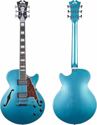 D'Angelico DAPSSOTCSCB Hollow Premier SS Stopbar Ocean Turquiose Electric Guitar