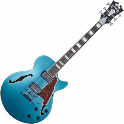 D'Angelico DAPSSOTCSCB Hollow Premier SS Stopbar Ocean Turquiose Electric Guitar