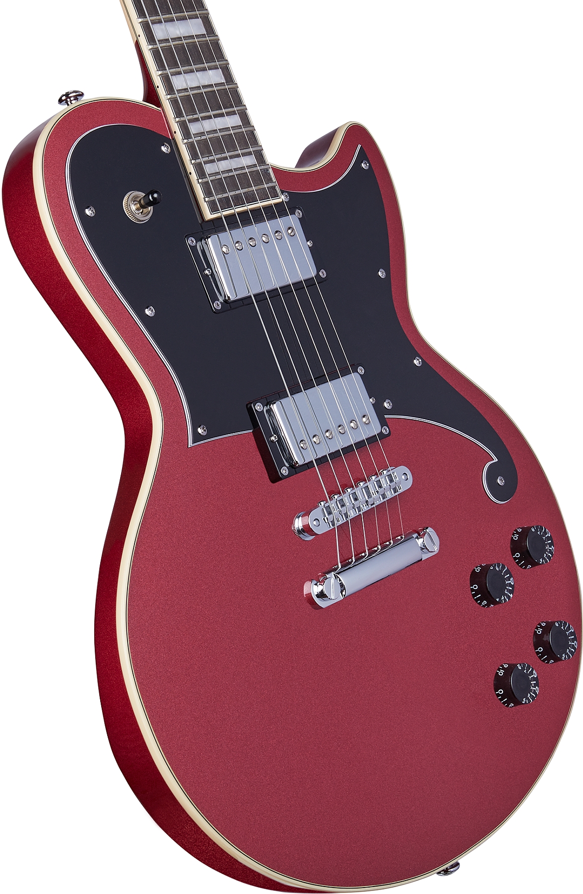 D'Angelico DAPATLOXBCS Premier Series Atlantic Oxblood Electric Guitar