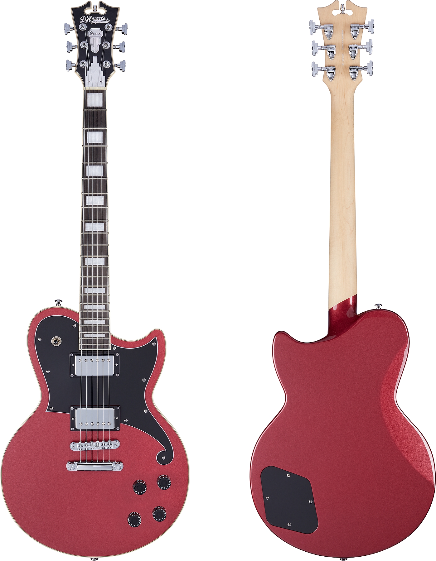 D'Angelico DAPATLOXBCS Premier Series Atlantic Oxblood Electric Guitar
