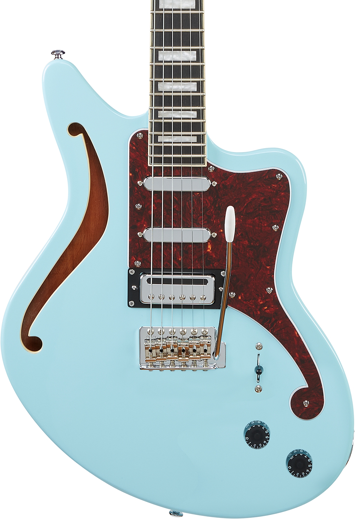 D'Angelico DAPBEDSHSBMCS Premier Series Bedford SH Sky Blue Electric Guitar