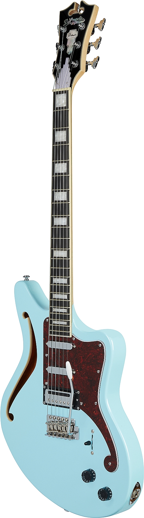 D'Angelico DAPBEDSHSBMCS Premier Series Bedford SH Sky Blue Electric Guitar