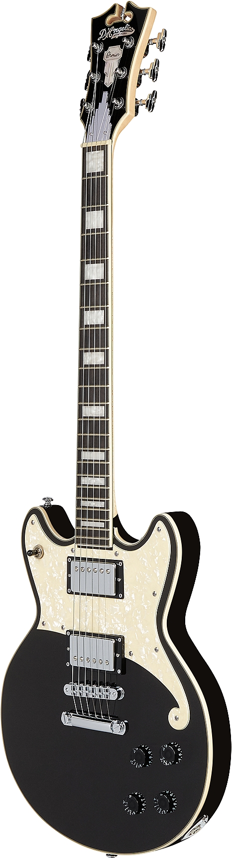 D'Angelico DAPBRIBLFCS Premier series Brighton Black Flake Electric Guitar