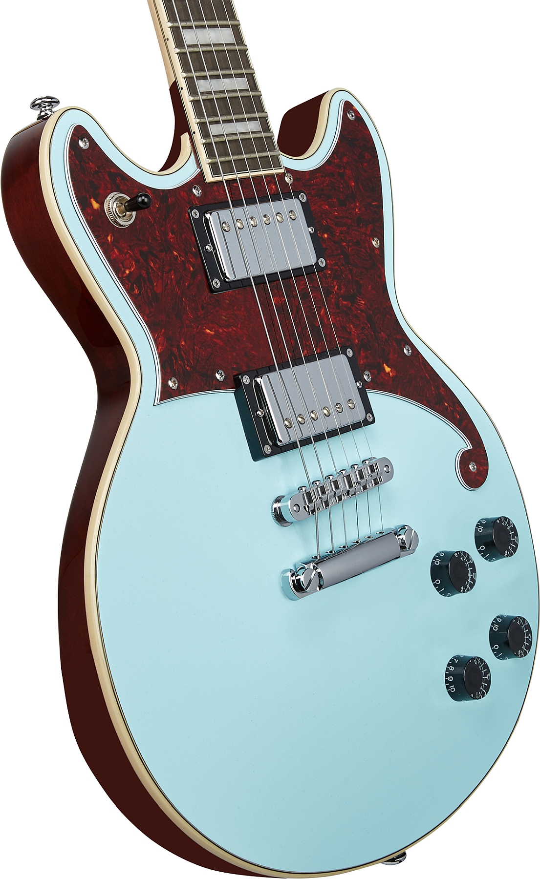 D'Angelico DAPBRISBMCS Premier Series Brighton Sky Blue Electric Guitar
