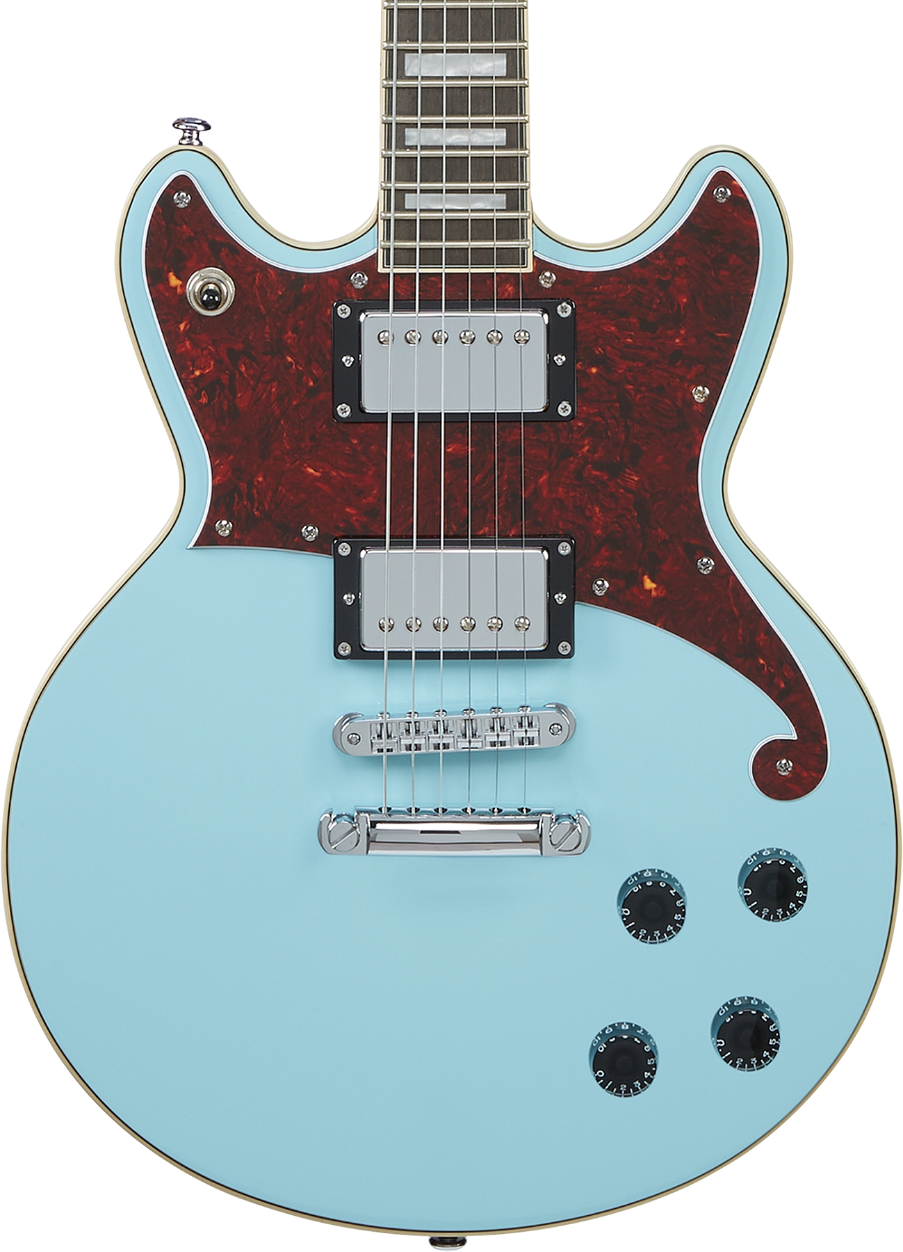 D'Angelico DAPBRISBMCS Premier Series Brighton Sky Blue Electric Guitar
