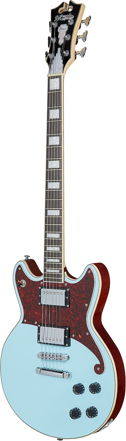 D'Angelico DAPBRISBMCS Premier Series Brighton Sky Blue Electric Guitar