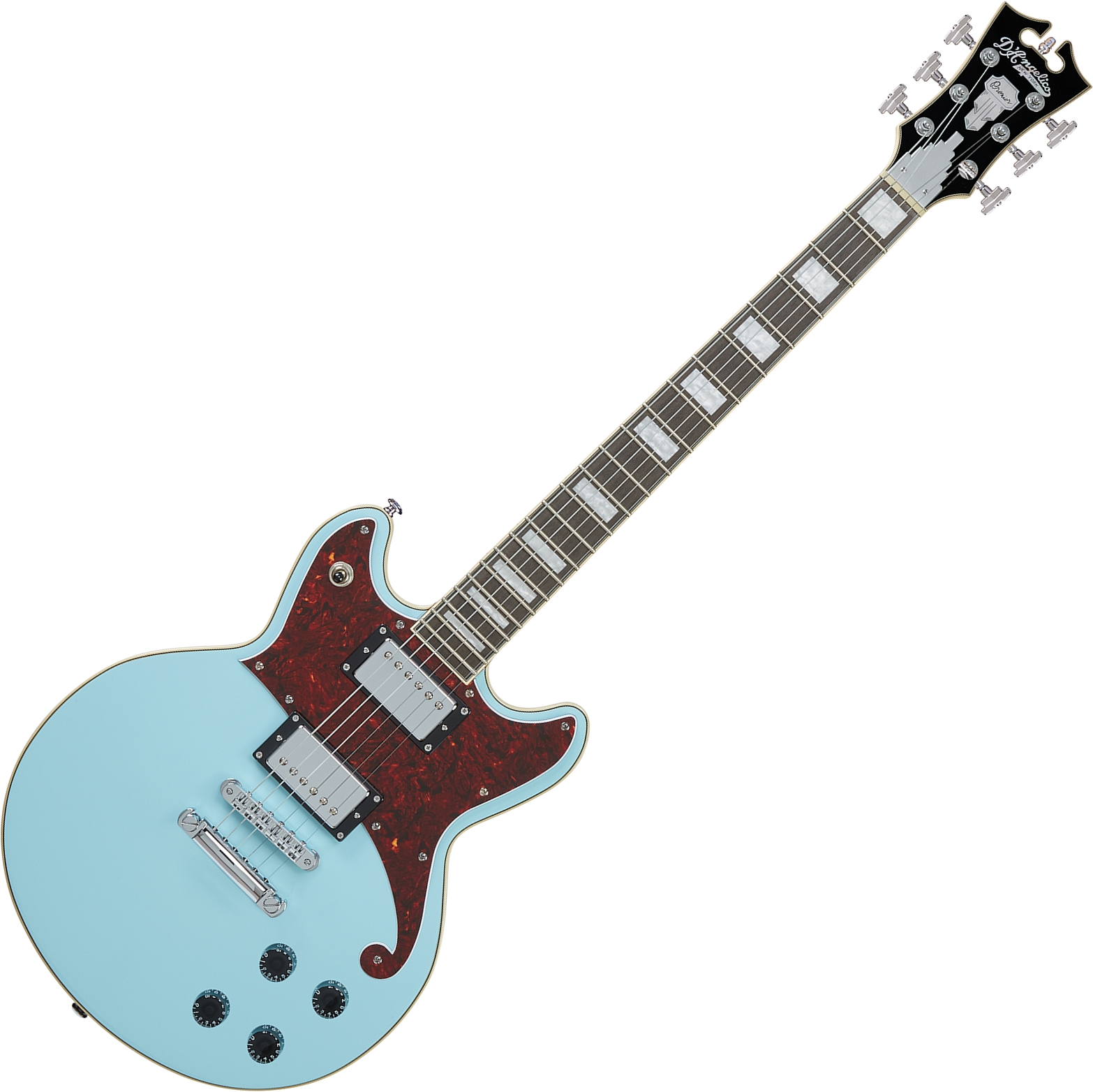 D'Angelico DAPBRISBMCS Premier Series Brighton Sky Blue Electric Guitar