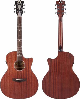 D'Angelico DAPLSG200MAHCP Premier Series Gramercy LS Natural Mahogany Satin Cutaway Electro-Acoustic Guitar