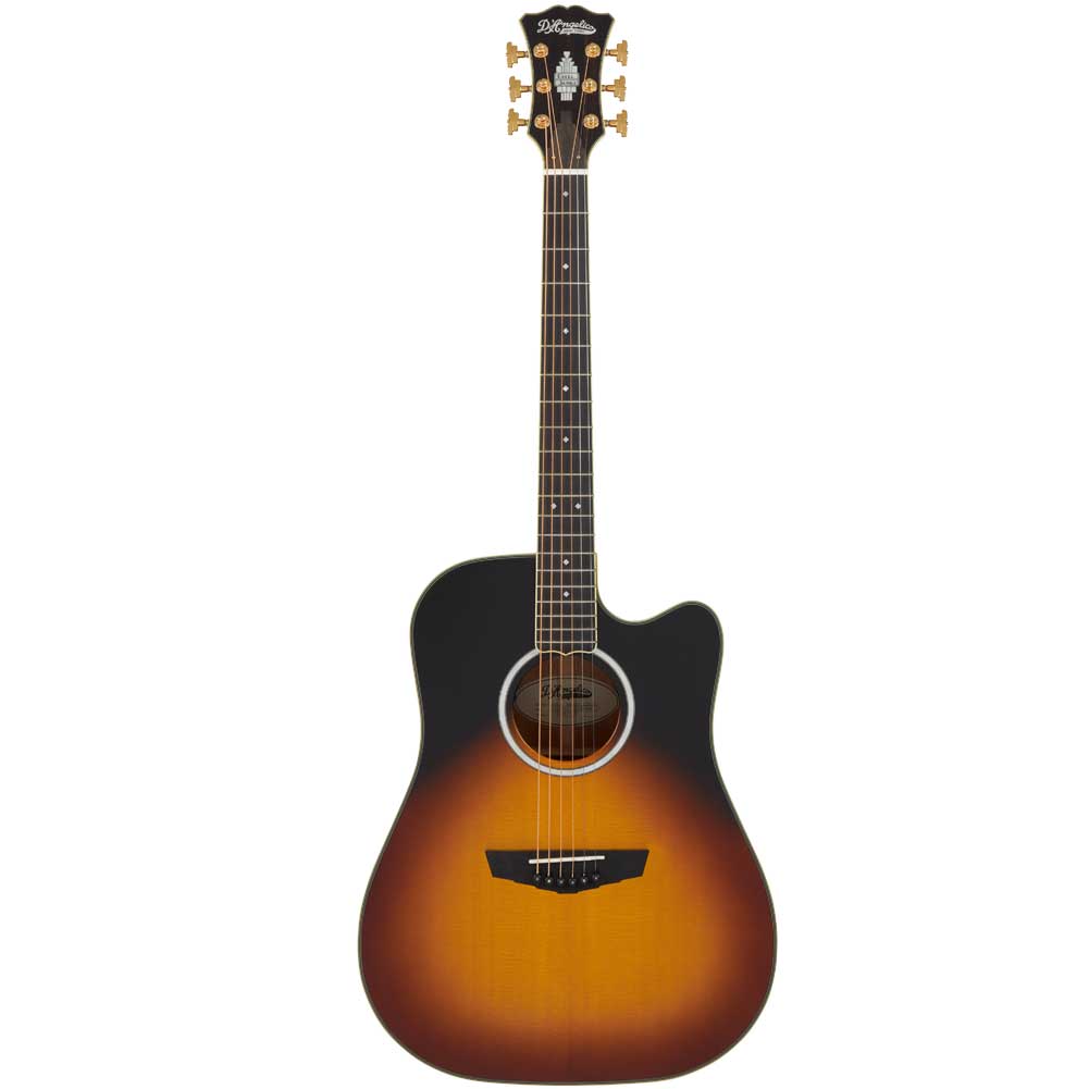 D'Angelico DAED500VSB2GP Excel Bowery Vintage Sunburst Cutaway Electro-Acoustic Guitar
