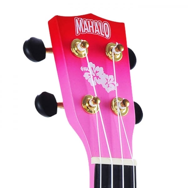 Mahalo MD1HBRDB Hibiscus Red Burst Soprano With Bag Ukulele