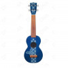 Mahalo MK1BATBU Kahiko Batik Series Soprano Blue With Bag Ukulele