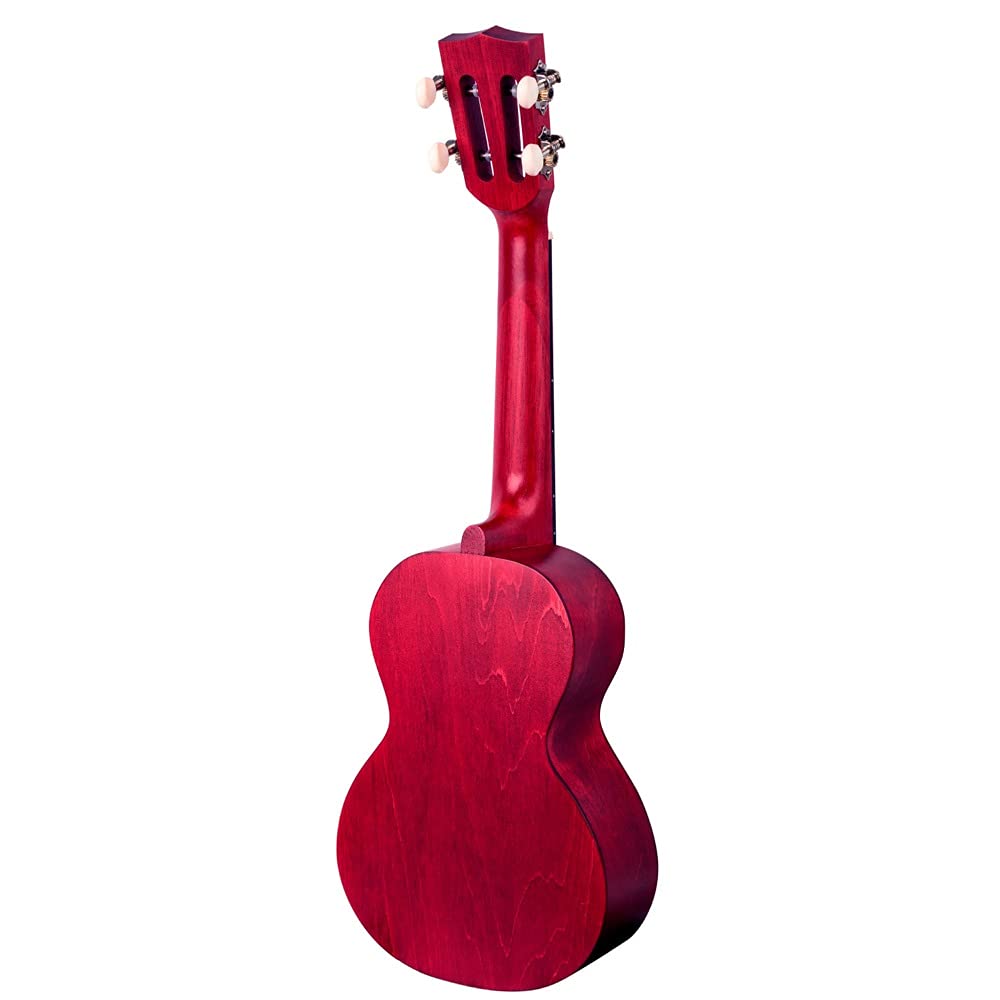Mahalo ML2CR Island Series Cherry Red Concert With Bag Ukulele