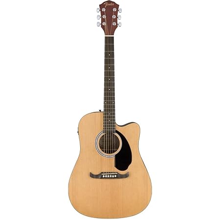Fender FA-125CE Natural Dreadnought  Cutaway Electro-Acoustic Guitar