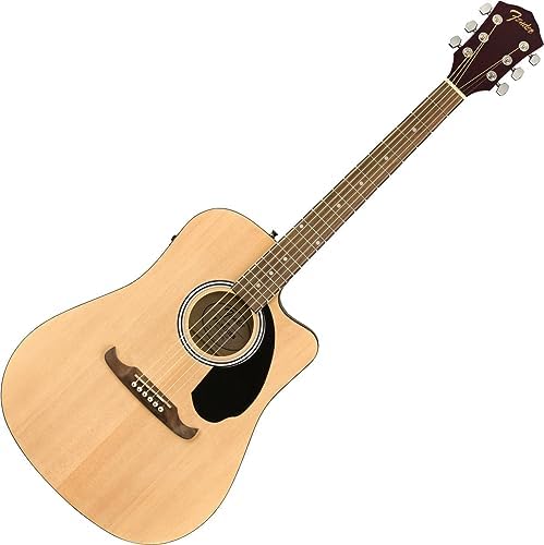 Fender FA-125CE Natural Dreadnought  Cutaway Electro-Acoustic Guitar