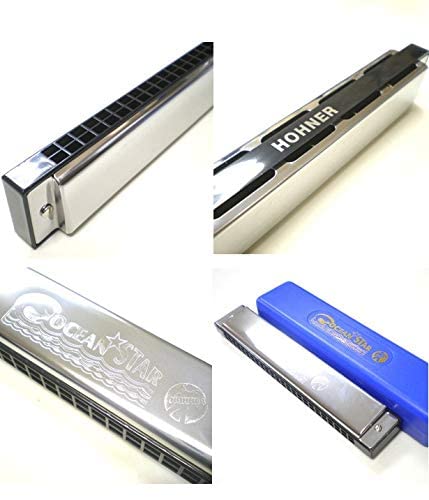 Hohner M254001S Ocean Star C Key Tremelo Harmonica