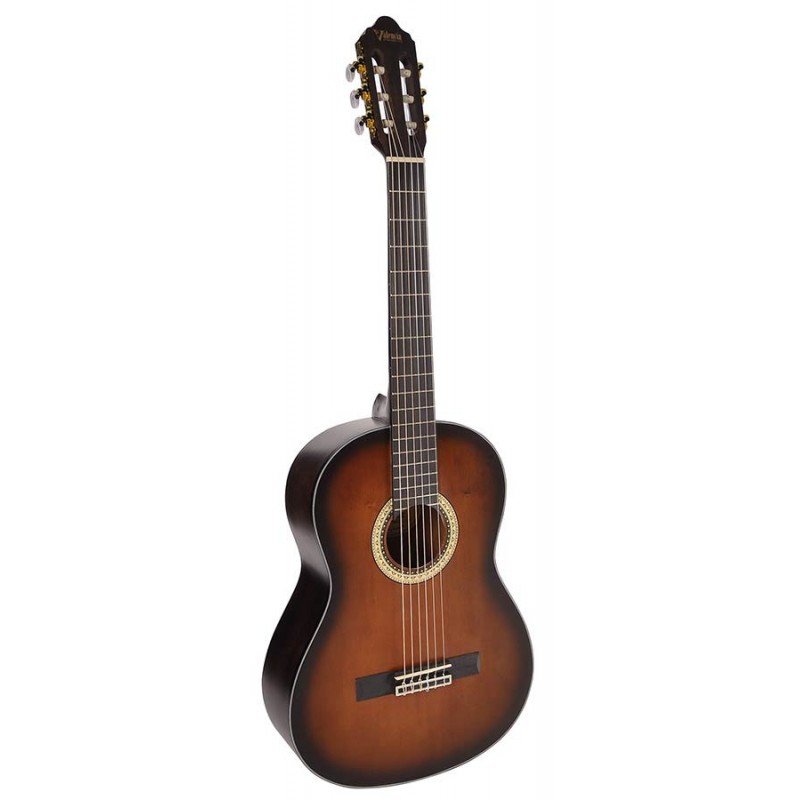 Valencia VC414HSB 400 Series 4/4 Hybrid Historic Sunburst Classical Guitar