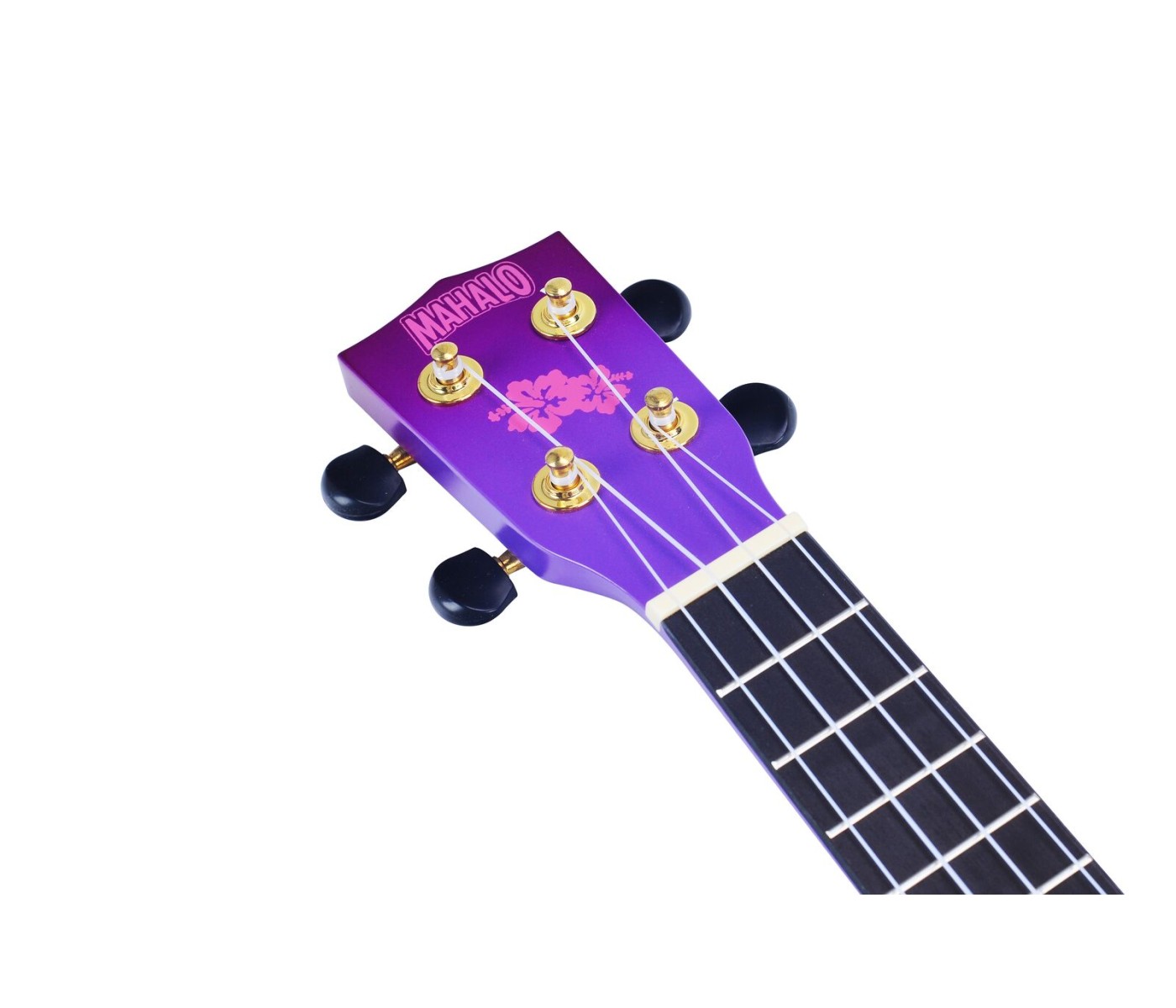 Mahalo MD1HBPPB Hibiscus Purple Burst Soprano With Bag Ukulele